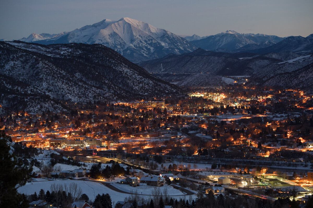 Glenwood Springs, Colorado in winter