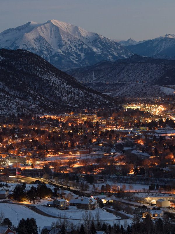 Glenwood Springs, Colorado in winter