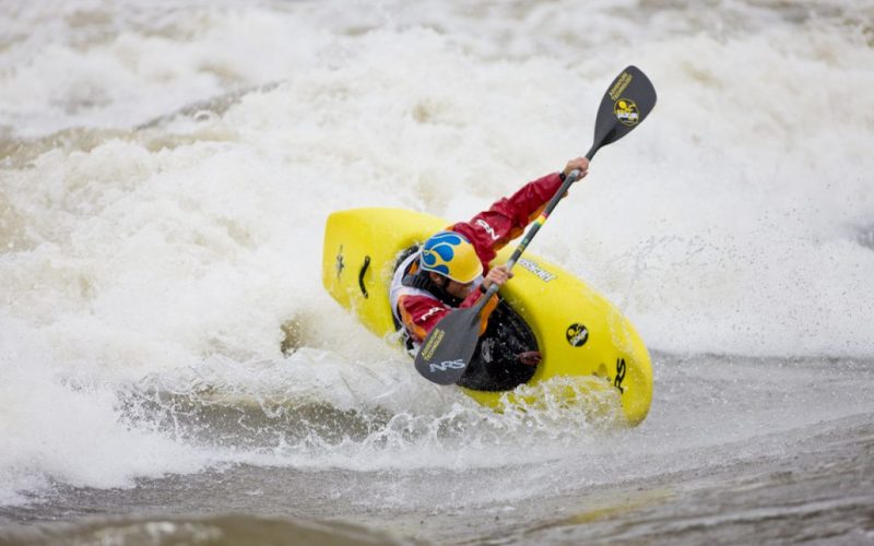 Kayaker in Glenwood Springs, Colorado