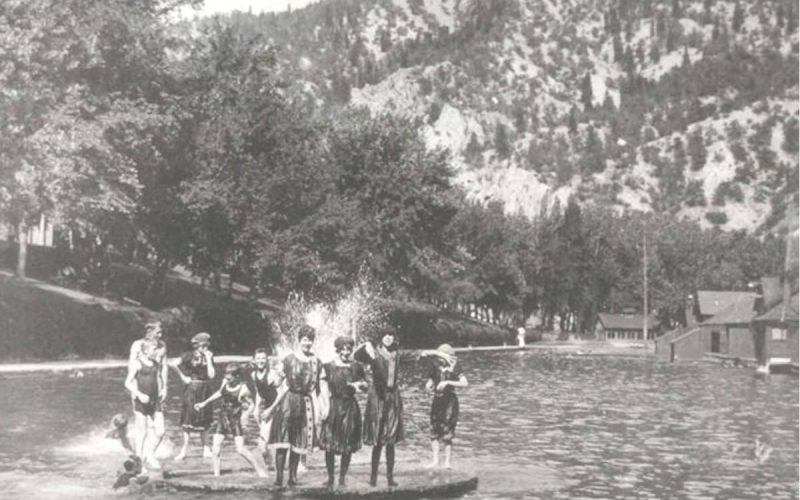 Swimmers at Glenwood Hot Springs Pool